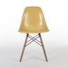 Ochre Dark Yellow 1960s Herman Miller Eames DSW Dowel Side thumbnail
