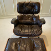 Seal Brown 1980s Herman Miller Eames Lounge Chair & Ottoman thumbnail