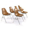 Tan Light Brown Herman Miller Eames DSS Stacking Side thumbnail