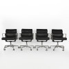 Black 1990s Herman Miller Eames Soft Pad low Back Side Chair thumbnail