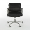 Black 1990s Herman Miller Eames Soft Pad low Back Side Chair thumbnail