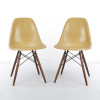 Ochre Light Yellow 1960s Herman Miller Eames DSW Dowel Side thumbnail