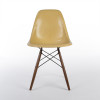 Ochre Light Yellow 1960s Herman Miller Eames DSW Dowel Side thumbnail