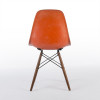Red Orange 1960s Herman Miller Eames DSW Dowel Side thumbnail
