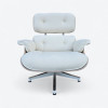 White 2010s Herman Miller Eames Lounge Chair & Ottoman thumbnail
