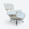 White 2010s Herman Miller Eames Lounge Chair & Ottoman thumbnail