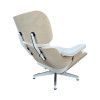 White 2010s Herman Miller Eames Lounge Chair & Ottoman thumbnail
