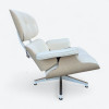 White 2010s Herman Miller Eames Lounge Chair & Ottoman thumbnail