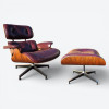 Red 1980s Herman Miller Eames Lounge Chair & Ottoman thumbnail