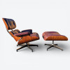 Red 1980s Herman Miller Eames Lounge Chair & Ottoman thumbnail