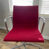 Crimson Red Herman Miller Eames Alu Group Low Back Side Chair thumbnail