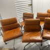 Tan Light Brown 1979 Herman Miller Eames Soft Pad low Back Side Chair thumbnail