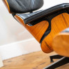 Dark Tone 1980s Herman Miller Eames Lounge Chair & Ottoman thumbnail