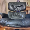 Black 1969 Herman Miller Eames Lounge Chair & Ottoman thumbnail