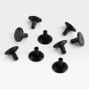Eames European (Vitra) Lounge Chair & Ottoman Floor Glides - Black Full Set (9) thumbnail