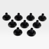 Eames European (Vitra) Lounge Chair & Ottoman Floor Glides - Black Full Set (9) thumbnail