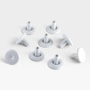Eames European (Vitra) Lounge Chair & Ottoman Floor Glides - White Full Set (9) thumbnail