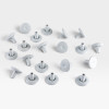 Floor Glides for Eames Alu Office Chairs & European Lounge Chair - White x 20 (Bulk Trade Set) thumbnail