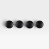 Black Leather Eames Lounge Chair Replacement Buttons - 4 x (Set) thumbnail