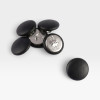Black Leather Eames Lounge Chair Replacement Buttons - 6 x (Full Chair Only Set) thumbnail