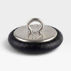 Black Leather Eames Lounge Chair Replacement Buttons - 6 x (Full Chair Only Set) thumbnail