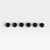 Black Leather Eames Lounge Chair Replacement Buttons - 6 x (Full Chair Only Set) thumbnail