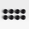 Black Leather Eames Lounge Chair Replacement Buttons - 8 x (Full Chair & Ottoman Set) thumbnail