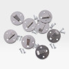 Eames Lounge Chair Circular Cushion Clips - Vitra & Pre 1971 Herman Miller - 8 x (Chair & Ott Set) thumbnail