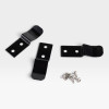 Herman Miller Post-1971 Eames Lounge Chair Black Cushion Clips – 3 x (Top or Middle Panel Full Set) thumbnail