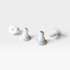 Tubular Leg Eames Fiberglass & Plywood Chair Nylon White Glide - 4 x (Chair Set) thumbnail