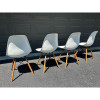 White 2014 Herman Miller Eames DSW Dowel Side thumbnail