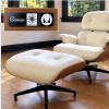 White 2012 Herman Miller Eames Lounge Chair & Ottoman thumbnail